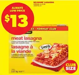 Atlantic Superstore No name lasagna offer