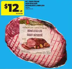 Atlantic Superstore Pc free from australian boneless lamb leg offer