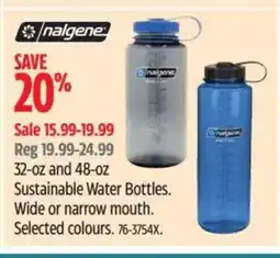 Canadian Tire Sustainable Water Bottles. Wide or narrow mouth offer
