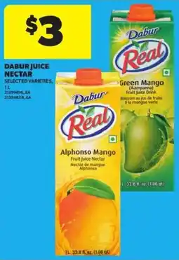 Atlantic Superstore Dabur juice nectar offer