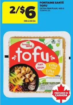 Atlantic Superstore Fontaine santé tofu offer