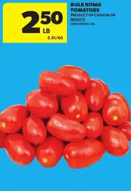 Atlantic Superstore Bulk roma tomatoes offer