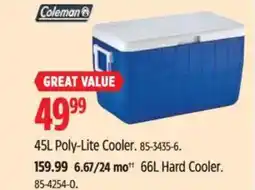 Canadian Tire COLEMAN Poly-Lite Cooler offer