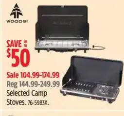 Canadian Tire WOODS Selected Camp Stoves offer
