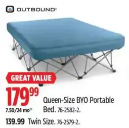 Canadian Tire OUTBOUND Queen-Size BYO Portable Bed offer