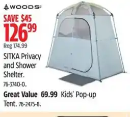 Canadian Tire WOODS SITKA Privacy and Shower Shelter offer