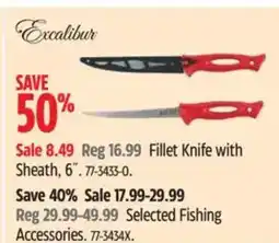 Canadian Tire Fillet Knife with Sheath, 6" offer
