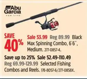 Canadian Tire ABU GARCIA Black Max Spinning Combo, 6'6", Medium offer