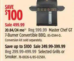 Canadian Tire Master Chef GT 7-Burner Convertible BBQ offer