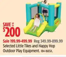 Canadian Tire Selected Little Tikes and Happy Hop Outdoor Play Equipment offer