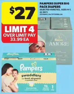 Atlantic Superstore Pampers super big pack diapers offer