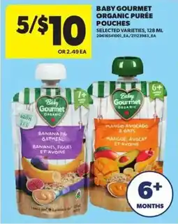 Atlantic Superstore Baby gourmet organic purée pouches offer