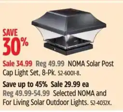 Canadian Tire NOMA Solar Post Cap Light Set, 8-Pk. offer