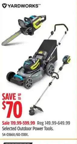 Canadian Tire YARDWORKS Selected Outdoor Power Tools offer