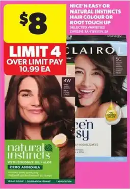Atlantic Superstore Nice'n easy or natural instincts hair colour or root touch up offer