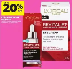 Atlantic Superstore L'oréal face care products offer