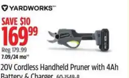 Canadian Tire 20V Cordless Handheld Pruner with 4Ah Battery & Charger offer