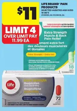 Atlantic Superstore Life brand' pain products offer