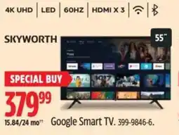 Canadian Tire SKYWORTH Google Smart TV offer