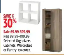 Canadian Tire Selected Organizers, Cabinets, Wardrobes or Pantry. offer