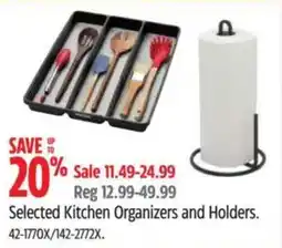Canadian Tire Selected Kitchen Organizers and Holders offer