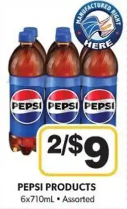 Colemans Pepsi products offer