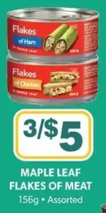 Colemans Maple leaf flakes of meat offer