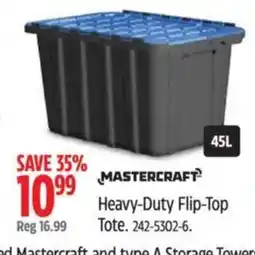 Canadian Tire MASTERCRAFT Heavy-Duty Flip-Top offer