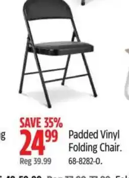 Canadian Tire Padded Vinyl Folding Chair offer