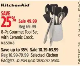Canadian Tire KITCHEN AID 8-Pc Gourmet Tool Set with Ceramic Crock offer