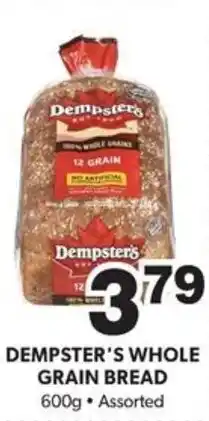 Colemans Dempster's whole grain bread offer
