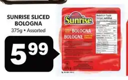 Colemans Sunrise sliced bologna offer