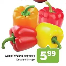 Colemans Multi color peppers offer