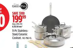 Canadian Tire 11-Pc Stainless- Steel/Ceramic Cookset offer