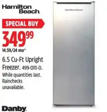 Canadian Tire HAMILTON BEACH 6.5 Cu-Ft Upright Freezer offer