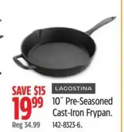 Canadian Tire LAGOSTINA 10" Pre-Seasoned Cast-Iron Frypan offer