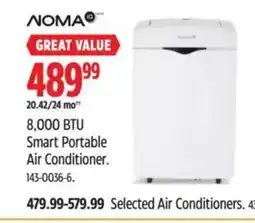 Canadian Tire NOMA 8,000 BTU Smart Portable Air Conditioner offer