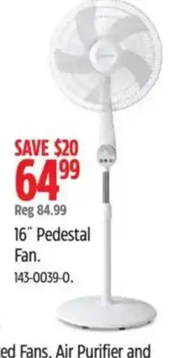 Canadian Tire 16" Pedestal Fan offer