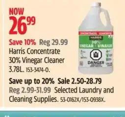 Canadian Tire Harris Concentrate 30% Vinegar Cleaner offer