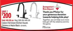 Canadian Tire Ceylon Pull-Down Kitchen Faucet. Chrome or Matte Black offer
