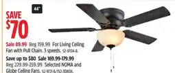 Canadian Tire For Living Ceiling Fan with Pull Chain. 3 speeds offer