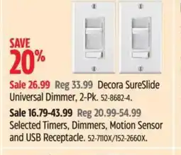 Canadian Tire Decora SureSlide Universal Dimmer offer