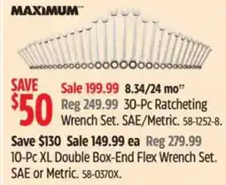 Canadian Tire 30-Pc Ratcheting Wrench Set offer