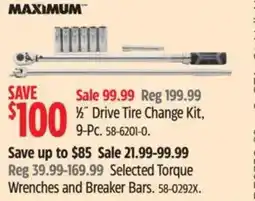 Canadian Tire MAXIMUM Drive Tire Change Kit offer