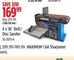 Canadian Tire 4 x 36" Belt/ Disc Sander offer