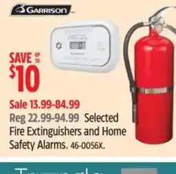 Canadian Tire Selected Fire Extinguishers and Home Safety Alarms offer
