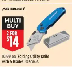 Canadian Tire Folding Utility Knife with 5 Blades offer