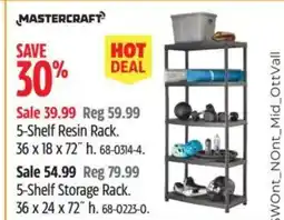Canadian Tire Shelf Resin Rack offer