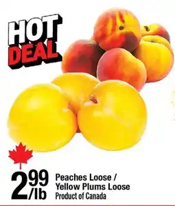 Arz Fine Foods Peaches Loose / Yellow Plums Loose offer