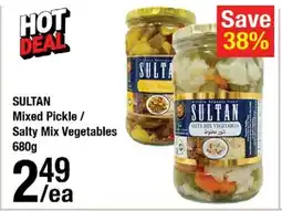 Arz Fine Foods Sultan mixed pickle/ salty mix vegetables offer